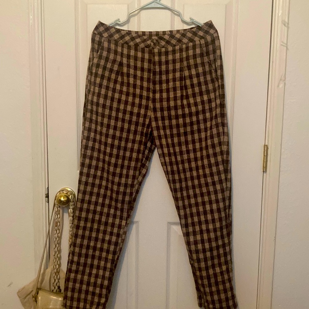 Wool Academia style, brown trousers